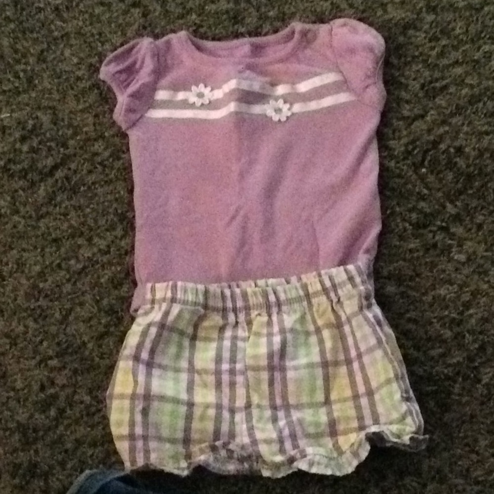 Garamimals matching onesie and shorts set